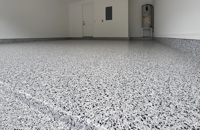 Calgary garage flooring flake systems